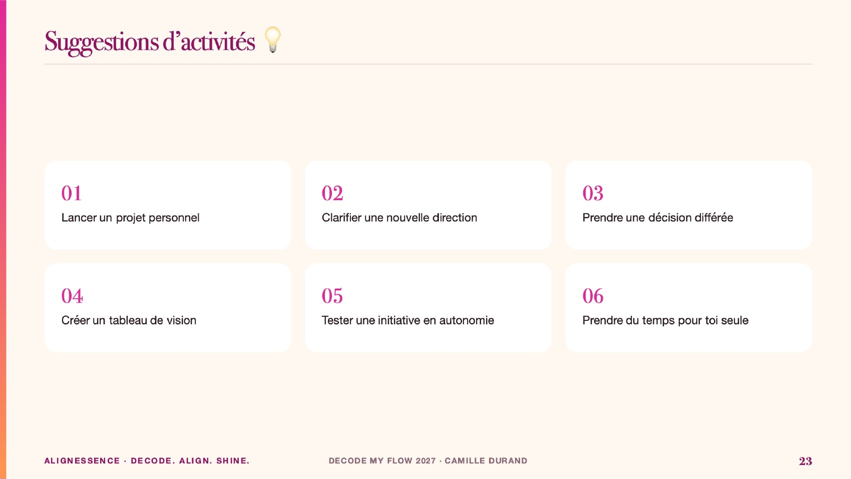 Extrait Decode My Flow : Des pistes à explorer